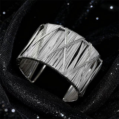 Iron Wired Cuff Bangles WGFA891-12-1