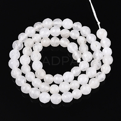 Dyed Natural White Jade Beads Strands G-T139-6mm-60-26-1