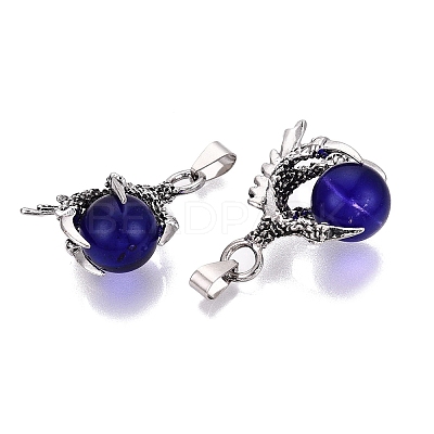 Alloy Glass Pendants GL-N004-06AS-1