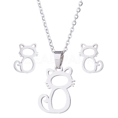 201 Stainless Steel Jewelry Set FS-WG80F87-02-1