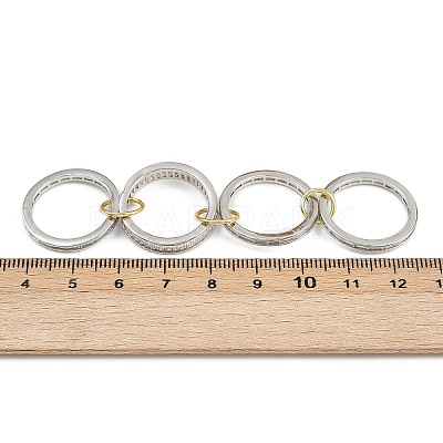 Brass Micro Pave Cubic Zirconia Plain Band Finger Rings for Women RJEW-P160-01H-P01-1