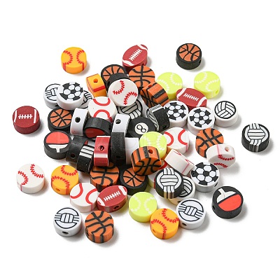 Handmade Polymer Clay Beads CLAY-E005-09-1