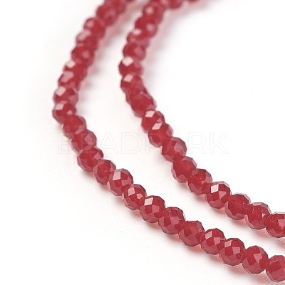Transparent Glass Beads Strands GLAA-F094-A04-1