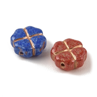 Baking Paint Glass Beads DGLA-G004-01F-1