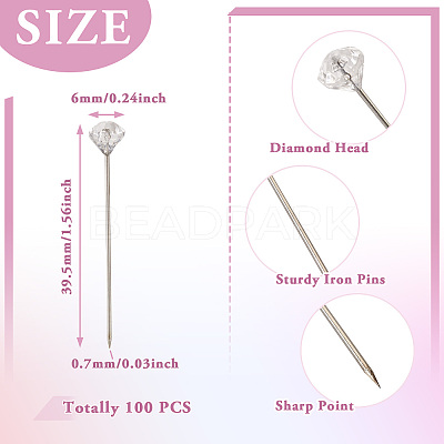 Diamond Head Iron Sewing Craft Positioning Needles TOOL-TAC0012-01B-1