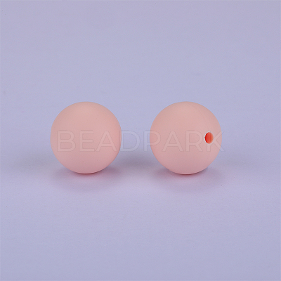 Round Silicone Focal Beads SI-JX0046A-59-1