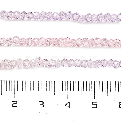 Transparent Painted Glass Beads Strands LS-DGLA-A034-T2mm-A05-1