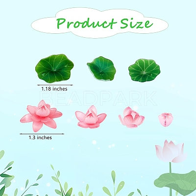 14 Pieces 7 Styles Acrylic Lotus Charm Pendant Colorful Flower Leaf Charm Plants Charm Pendant for Jewelry Earring Bracelet Making Crafts JX564A-1