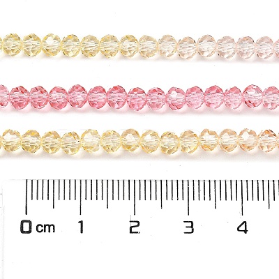 Transparent Painted Glass Beads Strands X1-DGLA-A034-T3mm-A09-1