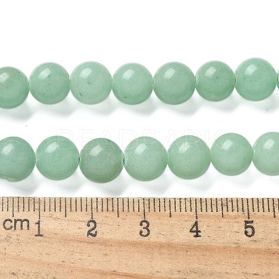 Natural Green Aventurine Round Beads Strands G-S150-8mm-2-1