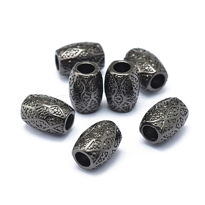 Rack Plating Brass European Beads KK-O125-06B-1