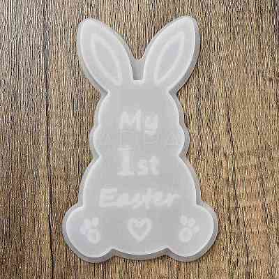 Easter Theme Rabbit with Word Pattern DIY Silicone Table Lamp Molds SIMO-G008-02B-1
