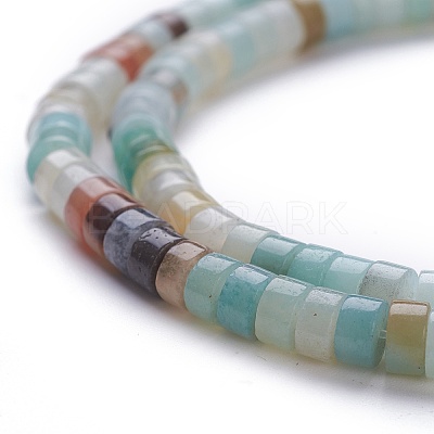 Natural Flower Amazonite Beads Strands G-H230-36-1