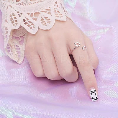 Alloy Open Cuff Rings for Women FS-WG27D4E-01-1
