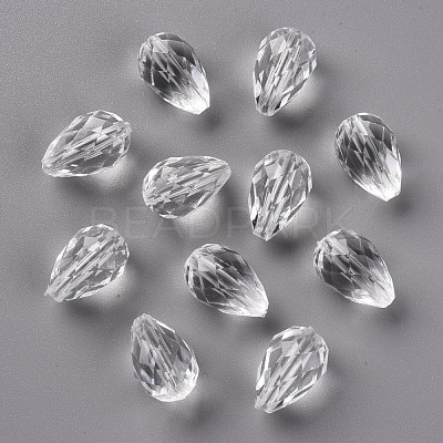 Transparent Acrylic Beads TACR-S128-01-1
