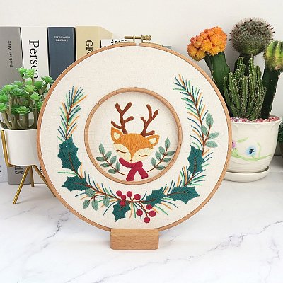 DIY Deer Pattern Embroidery Kits PW23092394514-1