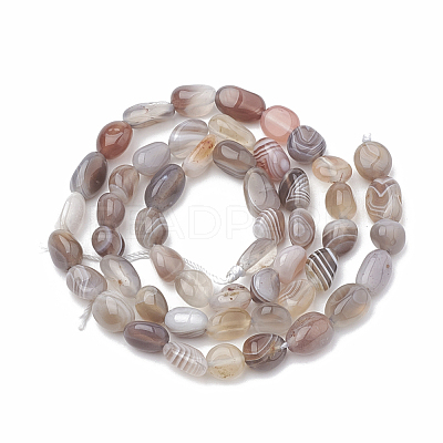 Natural Botswana Agate Beads Strands G-S331-8x10-010-1