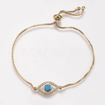 Adjustable Brass Bolo Bracelets BJEW-G593-11G-1