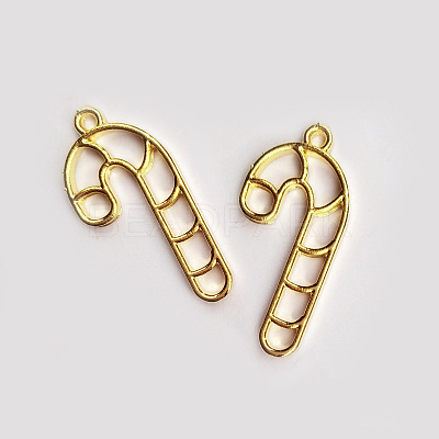 Zinc Alloy Open Back Bezel Pendants PALLOY-F242-02G-06-1