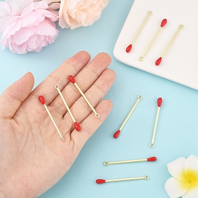 10Pcs Rack Plating Alloy Enamel Pendants FIND-YW0007-85-1