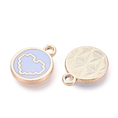 Alloy Enamel Pendants ENAM-Q002-01G-02-1
