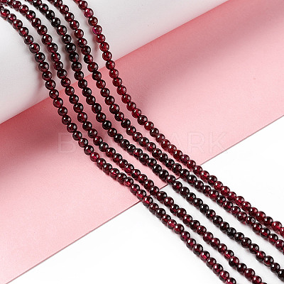 Natural Garnet Beads Strands X-G-F717-14-1