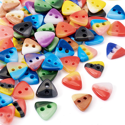 80Pcs 2-Hole Porcelain Buttons PORC-PJ0001-02A-1