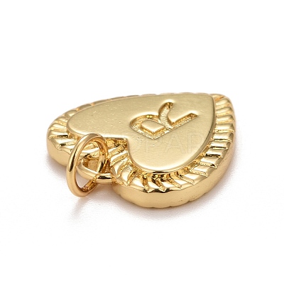 Rack Plating Real 18K Gold Plated Brass Pendants KK-E260-01G-R-1