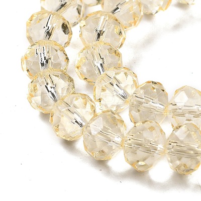 Transparent Baking Paint Glass Beads Strands DGLA-A034-T8mm-D02-1