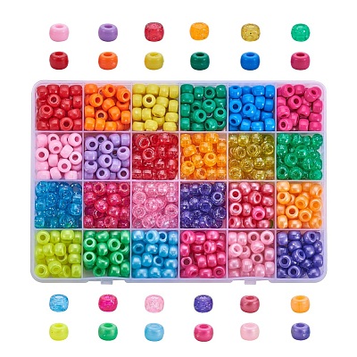 Mixed Style Plastic Beads MACR-WH0005-01-1