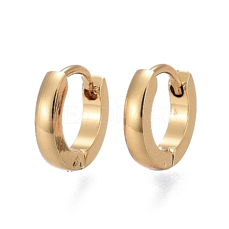 304 Stainless Steel Huggie Hoop Earrings LS-EJEW-L252-043B-G-1