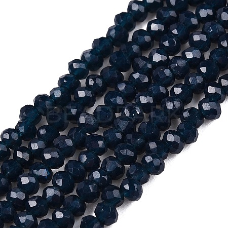 Opaque Solid Color Imitation Jade Glass Beads Strands EGLA-A044-P1mm-D16-1