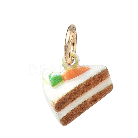 Spray Painted Brass Charms LS-KK-CBAEB58-02B-1
