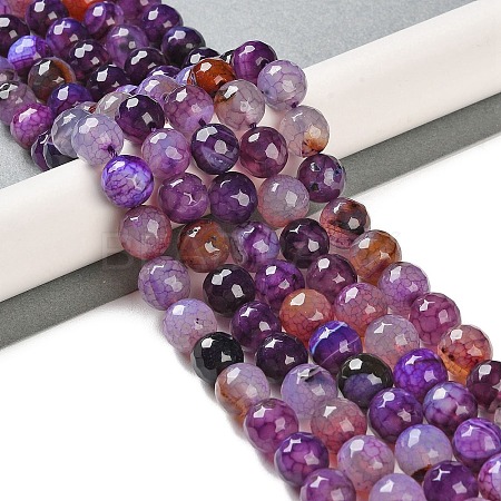 Natural Agate Beads Strands G-M437-C01-01O-1