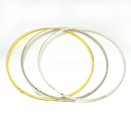 Brass Choker Collar Necklace Making BJEW-F132-02-1