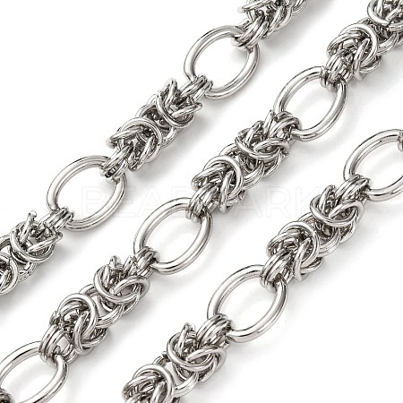 304 Stainless Steel knot with Oval Link Chains CHS-S012-06P-1
