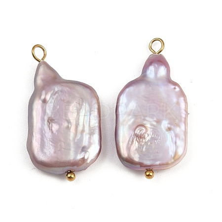Natural Freshwater Pearl Keshi Pearl Pendants STAS-D378-07A-G-1