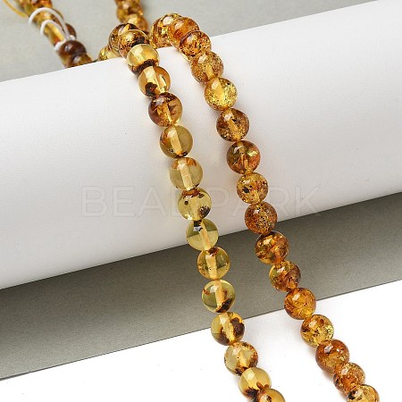 Natural Amber Beads Strands G-K387-D02-01-1