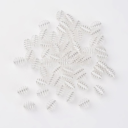 Iron Wrap-around Spiral Bead Cages E181Y-S-1