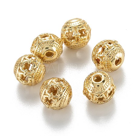 Alloy Hollow Beads X1-PALLOY-P238-03G-RS-1