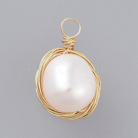 Natural Baroque Pearl Keshi Pearl LS-X-PALLOY-JF00409-1