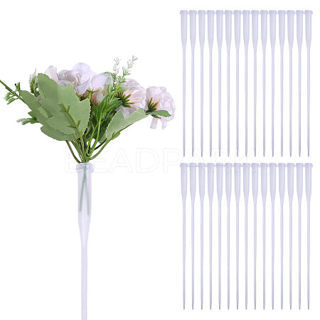 50Pcs PP Plastic Flower Water Tubes AJEW-GL0002-97A-1