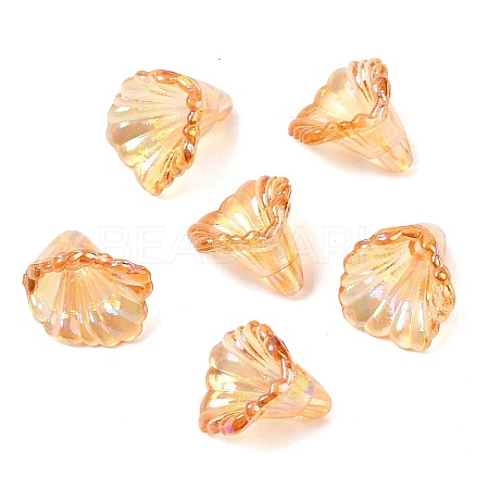 Transparent Acrylic Bead Caps OACR-G054-03F-1