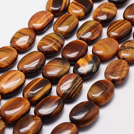 Natural Tiger Eye Beads Strands G-N0179-08-13x18mm-1