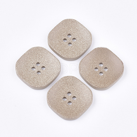 4-Hole Acrylic Buttons BUTT-T003-01B-1