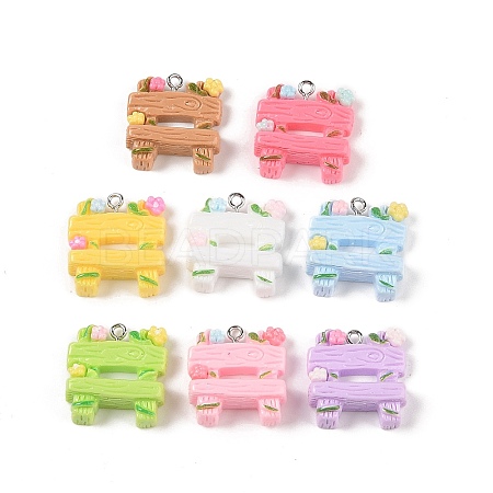 Opaque Resin Pendants MACR-P043-O01-1