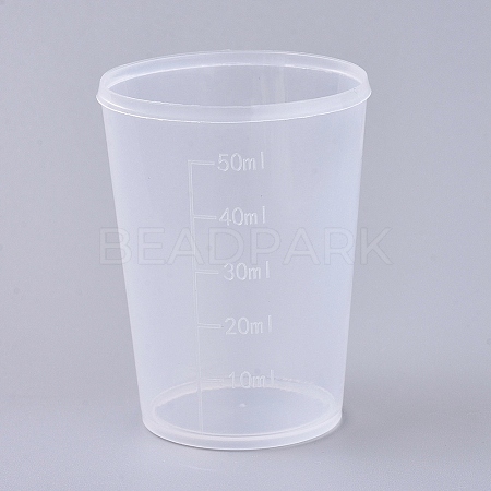 50ml Polypropylene(PP) Measuring Cup TOOL-WH0021-48-1