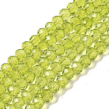 Transparent Baking Paint Glass Beads Strands DGLA-A034-T4mm-D05-1