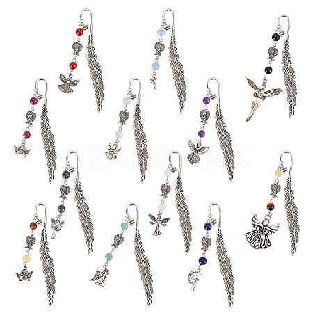 Feather Bookmarks AJEW-AB00043-1