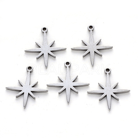 Tarnish Resistant 304 Stainless Steel Pendants STAS-N092-37-1